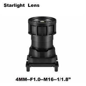 F1.0 M16ไฟสีดำ4K 1/1กล้องวงจรปิดขนาด8 "2.8มม. 4มม. 6มม. 22มม. พร้อมที่ยึดสำหรับโมดูลกล้องเซ็นเซอร์1/1 8นิ้ว