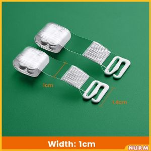 Transparent Invisible Non-Slip Underwear Bra Straps Width 0.1cm/1cm/1.2cm/1.5cm/1.8cm Nurm