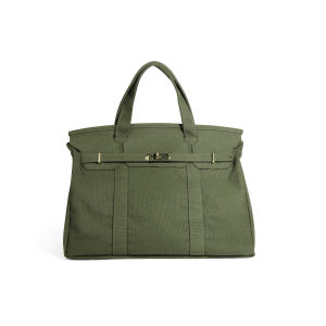 Túi tote vải canvas phối màu tương phản cao cấp dung tích lớn tiện dụng đi làm dễ phối đồ.