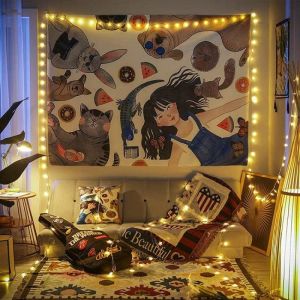 [FREE SHIP] [TẶNG KÈM DÂY LED 7M & PHỤ KIỆN TREO] Tấm Thảm Treo Tường Chủ Đề Đại Dương1m5x1m3 Trang Trí Decor Nội Thất