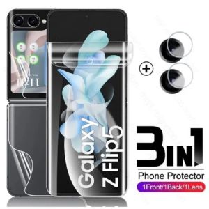 Anti Gores Jelly Hydrogel Clear SAMSUNG Z Flip Z Flip 2 Z Flip 3 Z Flip 4 Z Flip 5 Z Flip 6 TPU Full Cover Screen Protector
