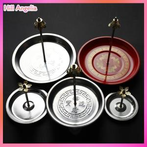 [Hill Angelia] Dụng cụ đốt nhang bằng thép chảy ngược đĩa CuộN gỗ đàn hương