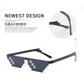 [Malaysia Stock]Funny Polygonal Thug Life Mosaic Pixel Sunglasses Women/Men 2021 Tiktok Popular Glasses. 