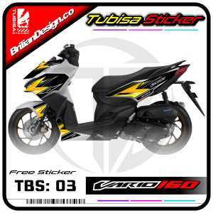 Sticker Striping VARIO 160 - Stiker Striping Variasi VARIO 160 Desain Racing. TBS.03
