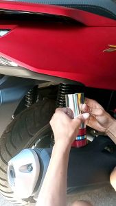 Cover shock motor honda pcx cover shockbreaker belakang pcx 150 dan pcx 160 aksesoris pcx