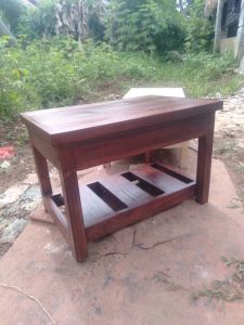 Grosir meja aquarium meja tamu siap pakai panjang60cm lebar 40cm tinggi 40cm meja kayu jati belanda