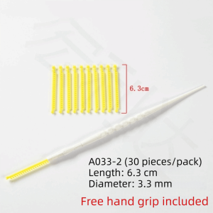 MUNCHX 20/30Pcs 2.3/3.3/4/5mm Diameter Hair Root Perm Rods Bangs Volumizing Waves Fluffy Perm Rods Bars With Clips Hair Rollers Set Salon