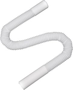 8.5ft Long Gutter Downspout Extensions 2" ID Small Size Downspout Extender Drainage for 2"×3" Downspout Inside Diameter 2 Inches Stretched Length 8.5ft(White-1 pack)