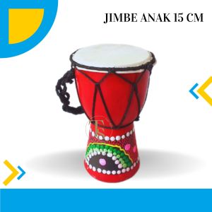 Alat Musik Jimbe / Gendang / Alat Musik Tradisional / Jimbe uk. 15 cm mainan musik anak musik anak