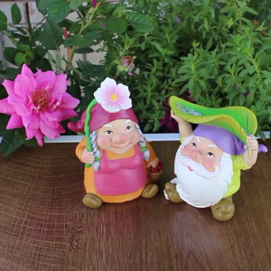 รูปปั้นรูปสวนในฤดูใบไม้ผลิ2แพ็คเน้นผีเสื้อสำหรับตกแต่งตามเทศกาลในร่ม