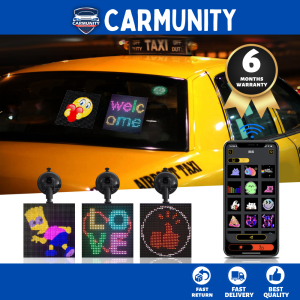 LED Display On Car Rear Window Mobile Phone APP Control Full Color LED Expression Screen Panel Car Mobile Advertising