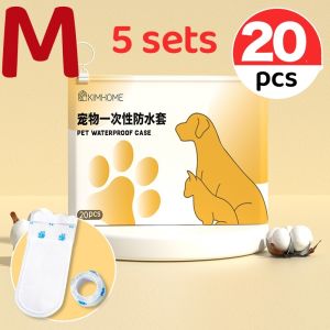 20PCS Pet Dog Disposable Shoe Cover Dog Walking Tool Dustproof Waterproof and Anti Dirt Shoescover