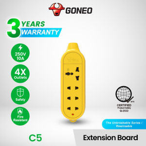 Bull Unbreakable Series Rewireable Extension Socket C5 4 Outlets 2500w 10A