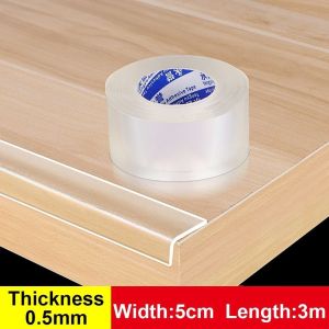 GOUPO Transparent Table Edge Guard Tape Self Adhesive Collision Proof Furniture Corner Bumper Kids Soft Protective Strip
