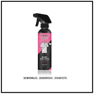 IRON SPRAY TRAVEL LAUNDRY - RADIMATE INSTANT WRINKLE REMOVER - SETERIKA PORTABLE IRON FABRIC SPRAY ANTI KEDUT IRONING AID CREASE REMOVER WRINKLE RELEASER SEMBURAN PENGHILANG KEDUT BAJU