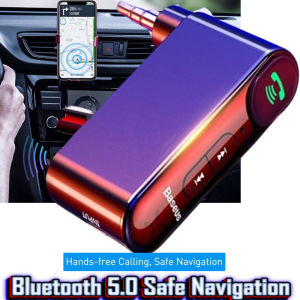 Baseus Car Aux Bluetooth Adapter Wireless 3.5mm Audio Receiver for Auto Bluetooth Handsfree Car Kit bluetooth speaker Headphone
