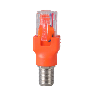 RF to RJ45 Converters Adapter F Female to RJ45 Male Coaxial Barrels Coupler Adapter Connectors Coax Straight Connectors