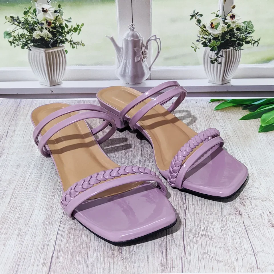 Mauve sandal heels fashion