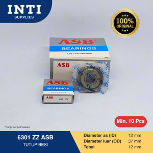 Bearing 6301 ZZ ASB (Min. 10 pcs) - Original Asli Laher