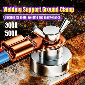 Vacaka Magnetic Welding Ground Clamp High Temp Resistant Ground Clamp Welding Support Ground Clamp 1Pcs