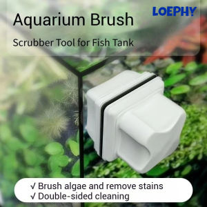 New Magnetic Aquarium Brush Glass Window Floating Algae Scraper Mini Square Scrubber Tool for Fish Tank Cleaning