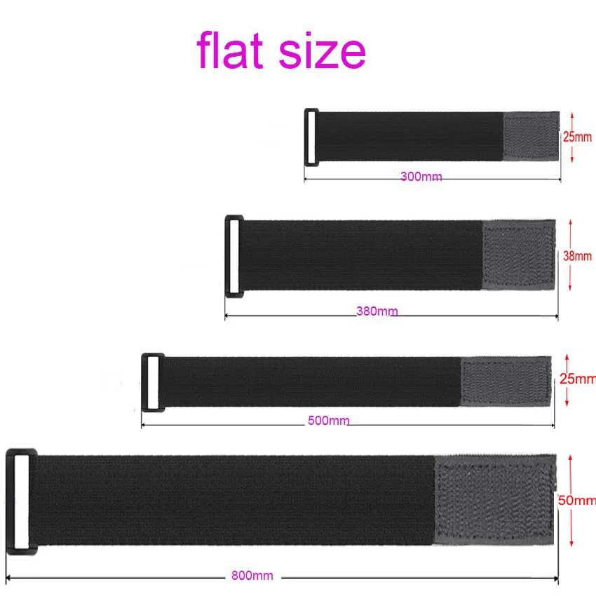 Velcro Adjustable Reusable All-Purpose Nylon Elastic Straps with