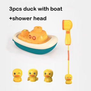 Baby Bath Toys Duck Sprinklers Bath Electric Playing Water Duck Shower Head Kids Bathroom Pool Toy