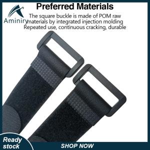 Aminiry[Love sports] 10 Pieces Of Reverse Buckle Buckle Velcro Strap Bicycle Tachograph Strap Wire Strap