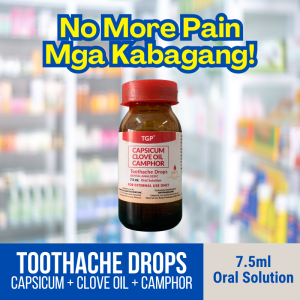 Toothache Drops [Eugenol | Capsicum | Clove Oil | Camphor] 7.5ml Drops