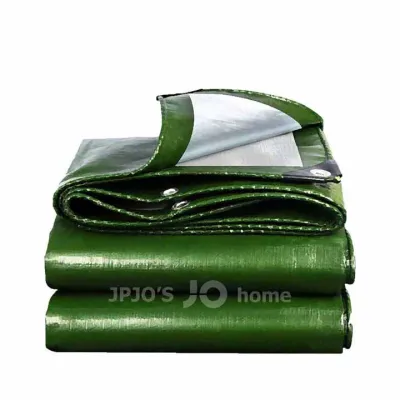 ผ้าใบกันน้ำ ผ้าใบกันแดดฝน (มีตาไก่) ผ้าใบพลาสติก PE ขนาด 2x2 2x3 2x4 3x4 4x5 4x6 5x6 6x8 8x10 10x12 เมตร นำเข้าวัสดุ ราคาถูกและทนทาน กันแดด กันน้ำ ผ้าใบสีน้ำตาลเงิน รถกระบะ ผ้าใบ ผ้าใบรถบรรทุก ที่คลุมรถ ผ้าเต้นท์ ผ้าใบ