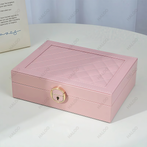 HALOO Jewelry Organizer with Lock - Large Capacity Multi-Layer Storage Box for Necklaces | Earrings & Rings