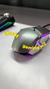 Chuột máy tính gaming SIDOTECH INPHIC W2PRO có dây silent chống ồn 7 nút bấm 8800 DPI app laptop pc