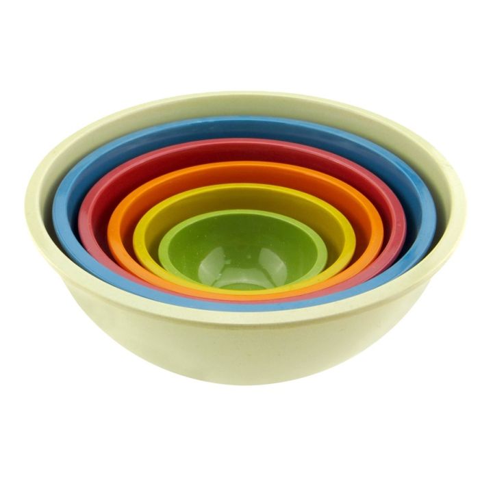 🔥 Melamine Salad Deep Bowl Food Fruits Flour Mixing Long Spoon Fork Set ...