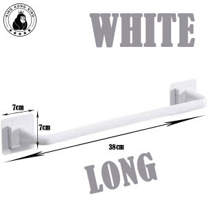 KKKing Towel Bar Bath Hanger Multifunctional Self Adhesive Wall Mounted Bathroom/Kitchen Towel Rod Shelf Rack Towel Holder For Bathroom