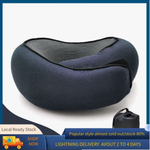 Portable U-shaped pillow memory foam detachable cotton pillow case designed for cars or travel placed on the neck pillow to protect the neck pillow
