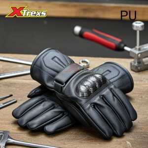 Sarung Tangan Motor Kulit Pu - Full Jari Piber