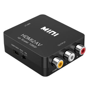 HDMI To RCA AV/CVBS Converter HDMI-compatible To AV Scaler Adapter HDMI2AV Video Converter Support NTSC PAL