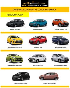 PERODUA AXIA Automotive Original COLOR CODE Touch Up Paint 10ML