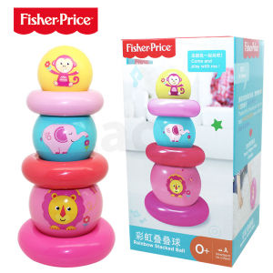 Fisher Price Rainbow Stacked Ball Newborn Baby Early Educational Toys ( FAST DELIVERY )