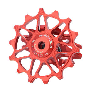 MEROCA 12T 14T Bike Jockey Wheel Aluminum alloy pulley sealed ceramic bearing MTB rear derailleur guide wheel suitable for 8/9/10/11 speed（MEROCA-TCDL）