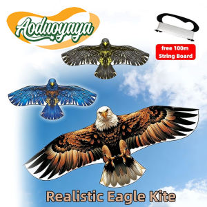 Aoduoyaya 1.6m Eagle Kite Large Flying Bird With 100M Line For Kids Adults Family Garden Outdoor Sports DIY Toy Layang Layang