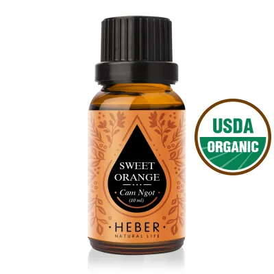 Tinh Dầu Cam Ngọt Sweet Orange Essential Oil Heber Natural Life 100% Thiên Nhiên Nguyên Chất Cao Cấp Nhập Khẩu Hương Dịu Nhẹ