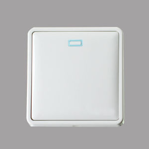 Surface mounted wall switch socket white large plate high-end household five-hole socket panel high-power thickening suitable for home decoration