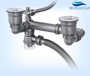 Xiphong dùng cho chậu rửa bằng Inox 2 rốn thu nước 110mm. Loại siêu to siêu bền