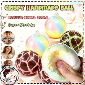 Stress Ball Stress Relief Fidget Toy Crispy Handmade Ball Decompressions Toy Sound-Controlled Slow-Rebound Wax Squeeze Toy