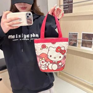 Belfoyer กระเป๋าถือ Graffiti การ์ตูนกระเป๋าผ้าใบน่ารัก Bentoกระเป๋าสไตล์เกาหลี