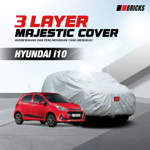 3 Layer Cover Hyundai i10 Sarung Mobil Outdoor Anti UV & Waterproof BRICKS