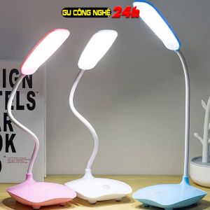 Đèn bàn LED sạc USB công tắc cảm ứng điều chỉnh độ sáng xoay gập cho học tập/làm việc/phòng ngủ-dc5168