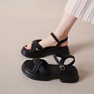 Free Shipping WomenS Sandals Summer 2026 New Collection Platform-Soled Casual Sporty Roman-Style Beach Sandals With A Single-Strap Design Perfect To Pair With Dresses