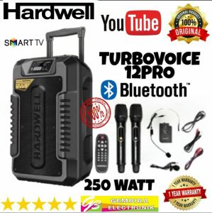 Speaker Portable HARDWELL TURBOVOICE 12 inch Pro 250 Watt Bluetooth